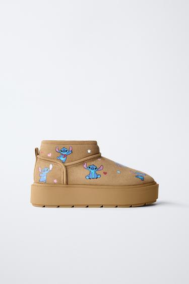 Zara Ботильоны с мехом LILO & STITCH © DISNEY купить с доставкой.