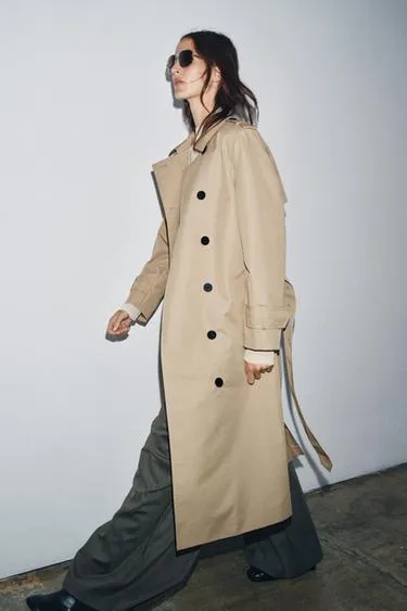 Двубортный тренч WATER REPELLENT — ZW COLLECTION