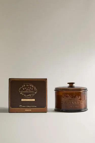 (350 G) подсоленный карамельный ароматический свеча