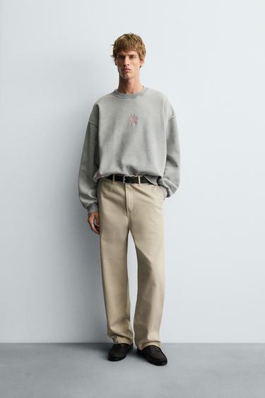 Zara Толстовка с комбинированным принтом купить с доставкой.