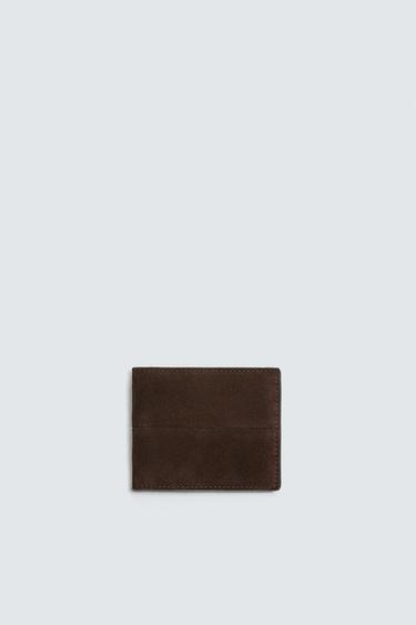 Zara Кожаный кошелек купить с доставкой.