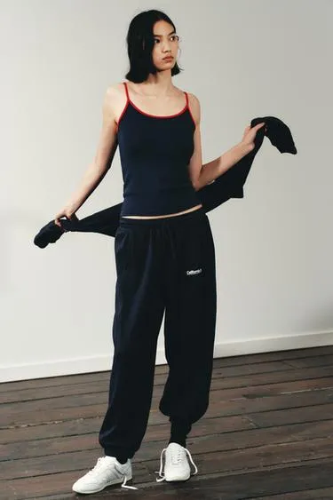 TEXT JOGGING TROUSERS