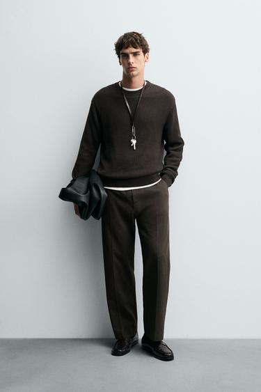 Zara Джемпер рельефной вязки в рубчик