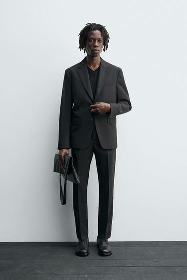 Zara Костюмный блейзер из 100% шерсти