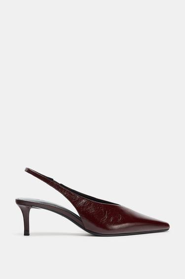 Zara Кожаные туфли-сабо купить с доставкой.