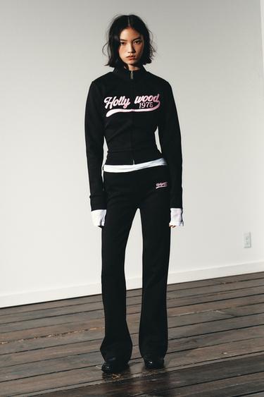 Zara Брюки FLARE из флиса купить с доставкой.