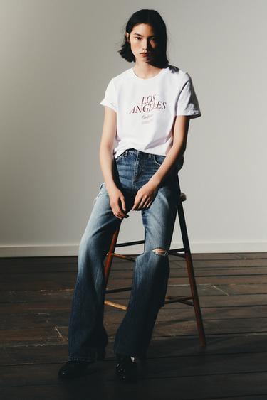 Zara Футболка с надписью купить с доставкой.