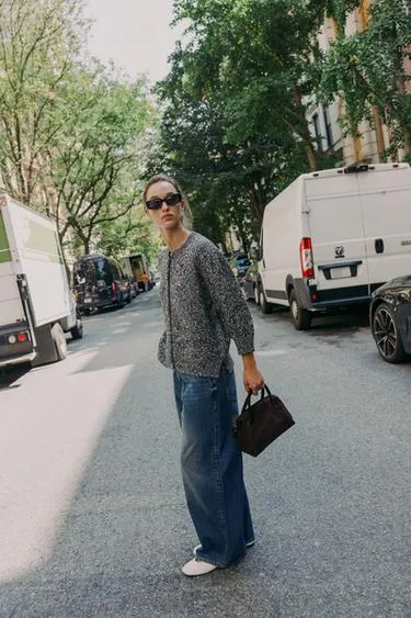 Вязаный кардиган с рукавами-буфами длины три четверти- Заказать в России