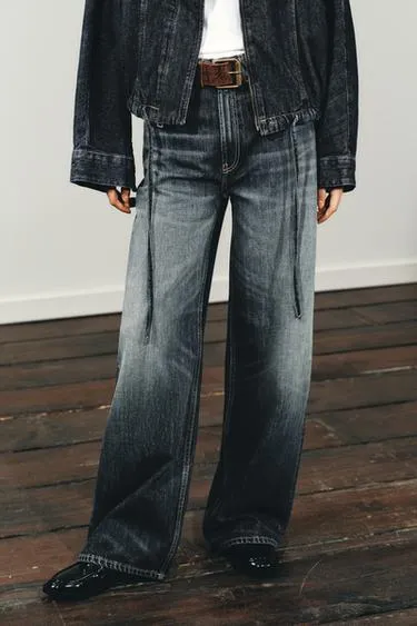 Джинсы TRF EXTRA WIDE LEG с высокой посадкой