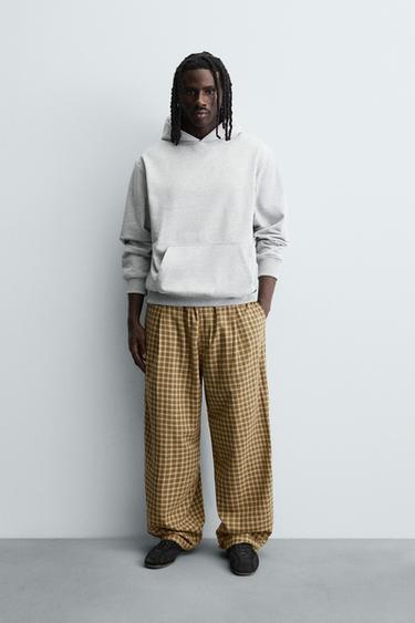 Zara Брюки BALLOON FIT с защипами купить с доставкой.
