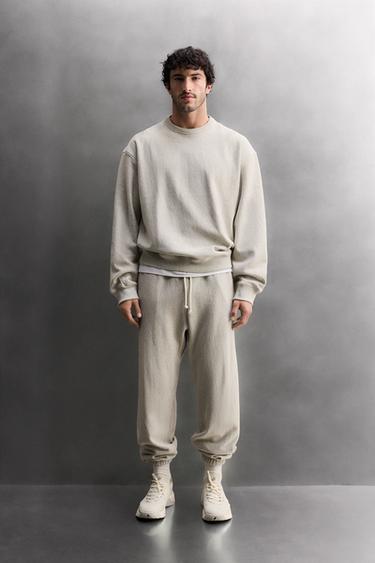 Zara Свитшот BASIC TRAINING с круглым вырезом