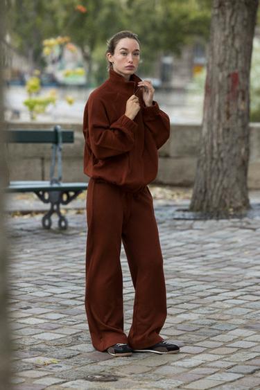 Zara Брюки прямого кроя из мягкой ткани