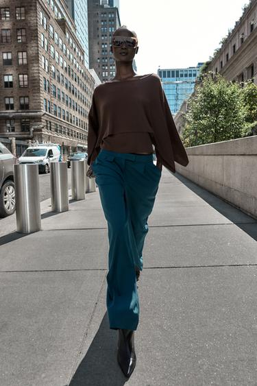 Zara Широкие брюки с защипами