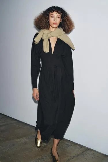 Платье миди со складками — ZW COLLECTION- Заказать в России