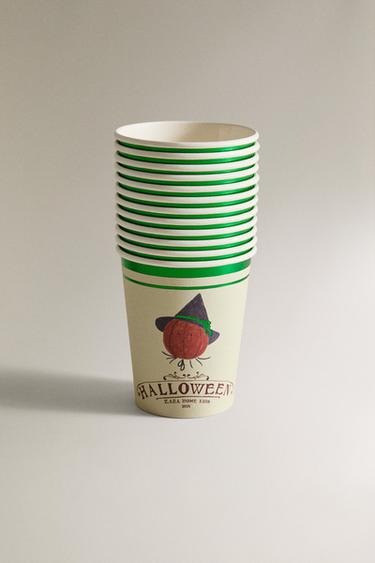 Zara Набор детских хэллоуинских бумажных стаканчиков (упаковка из 12 штук) купить с доставкой.