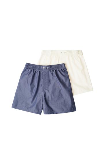 Zara Комбинированный набор из 2 трусов-боксеров из поплина