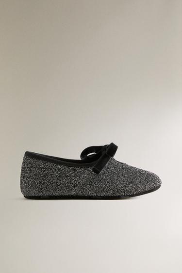 Zara Детские блестящие балетки