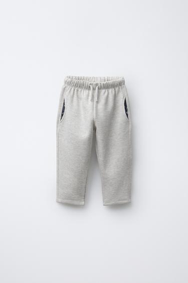 Zara Брюки из флиса с принтом и карманами