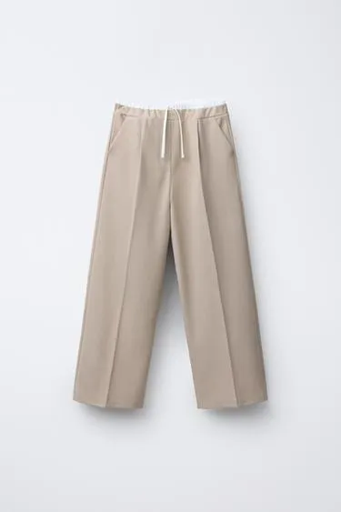 Брюки WIDE LEG с двойным поясом