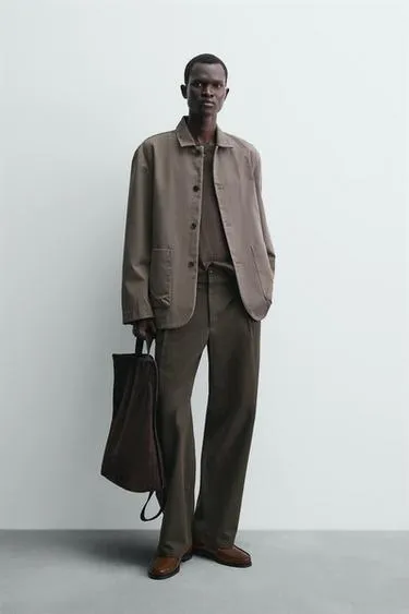 Блейзер свободного кроя из хлопка