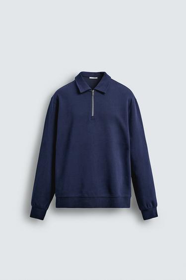 Zara Толстовка-поло INTERLOCK на молнии