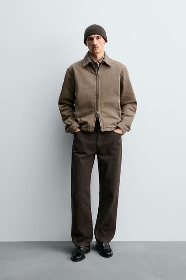 Zara Джинсовая куртка на молнии