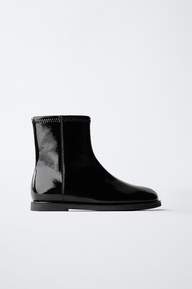 Zara Лаковые ботильоны