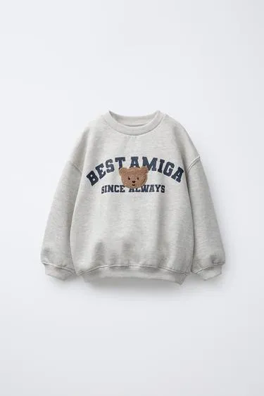 Толстовка в стиле VARSITY с аппликацией из махровой ткани