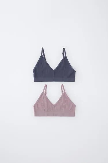 Двухпакетная двухслойная футболка с текстурой вафли для возраста 8-14 лет