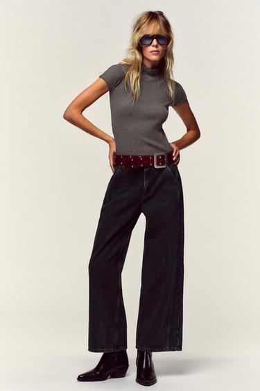 Zara Водолазка из ребристой ткани