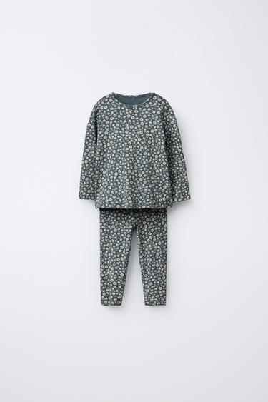 Zara Комплект футболка с цветочным принтом и леггинсы