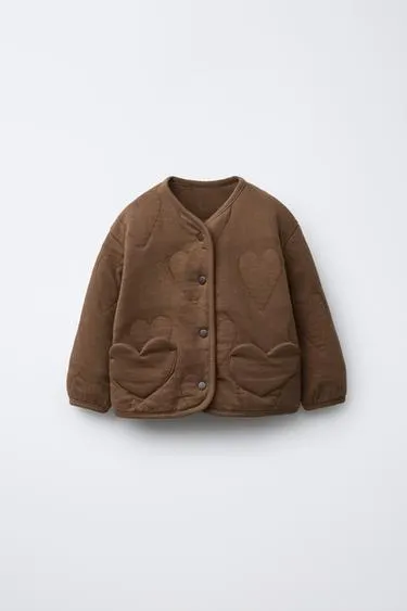 Куртка флисовая с сердечками- Заказать в России