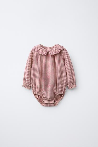 Zara Комбинезон в клетку виши