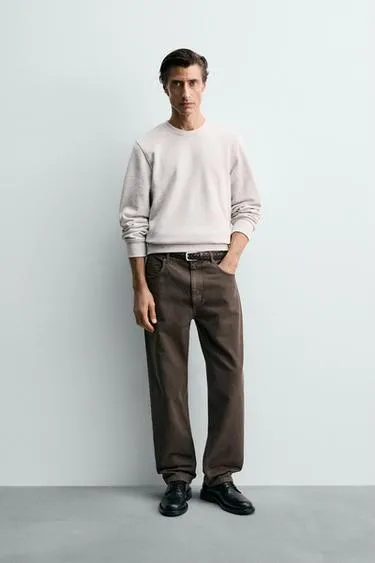Брюки STRAIGHT FIT из рельефной ткани
