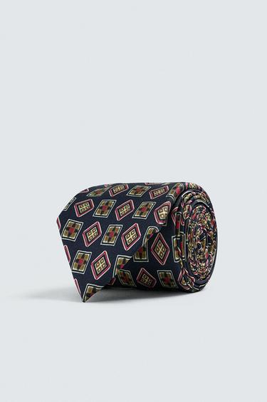 Zara Жаккардовый галстук из 100% шелка