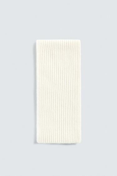 Zara Вязаный шарф из шерсти и кашемира