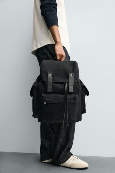 Zara Тканевый рюкзак купить с доставкой.