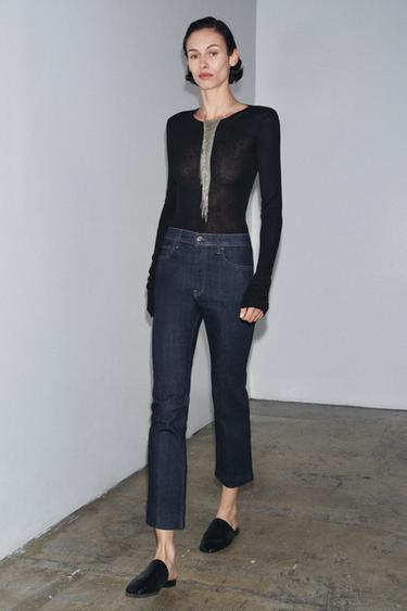 Zara Джинсы BOOTCUT со средней посадкой — ZW COLLECTION