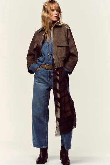 Куртка из искусственной замши