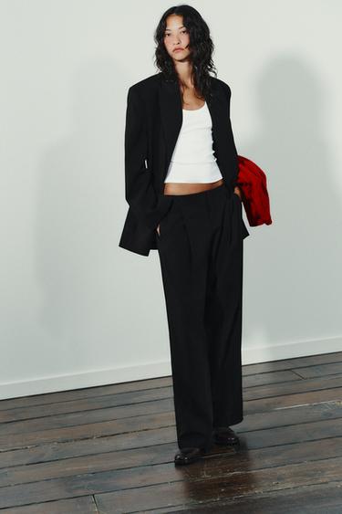 Zara Брюки с низкой посадкой