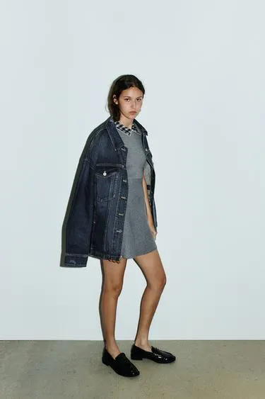 Платье с комбинированным воротником- Заказать в России