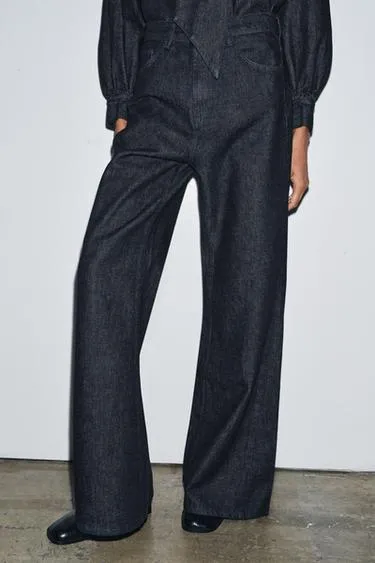 Джинсы WIDE LEG с высокой посадкой — ZW COLLECTION