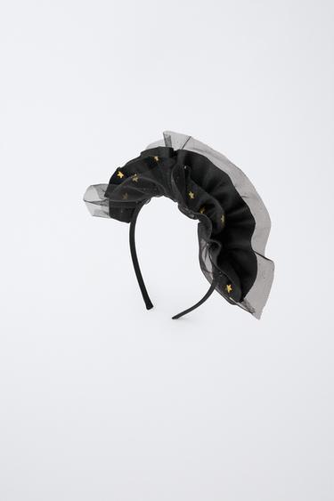 Zara Ободок со звездами и флоковым покрытием