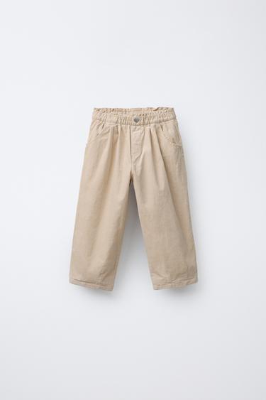 Zara Брюки BAGGY из тонкого вельвета с подкладкой