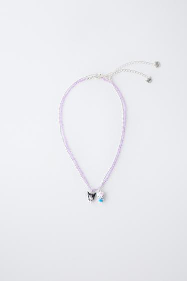 Zara Набор из двух ожерелий с бусинами HELLO KITTY и KUROMI © SANRIO