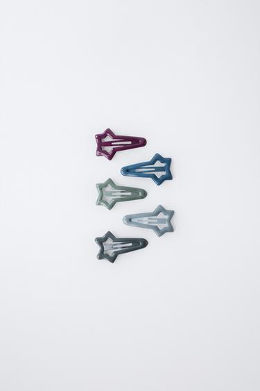 Zara Набор из пяти заколок для волос «звезда»