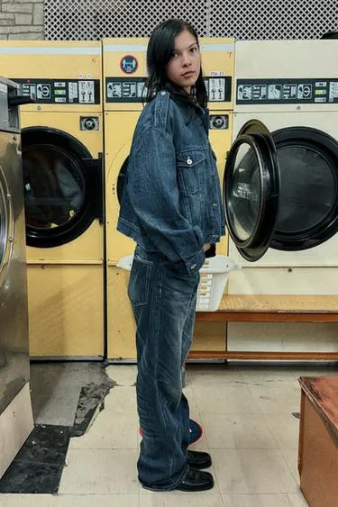 Джинсовая куртка TRF с хлястиками- Заказать в России