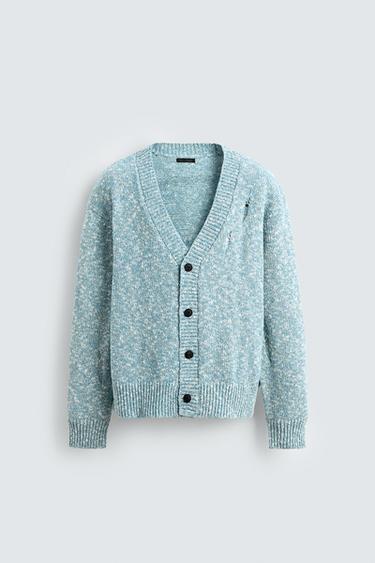 Zara Кардиган с ажурным узором