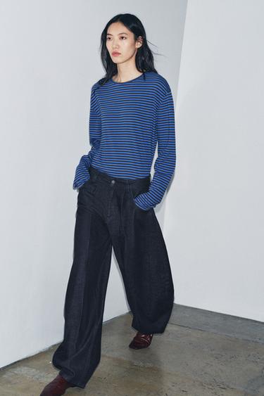 Zara Джинсы BALLOON со средней посадкой — ZW COLLECTION