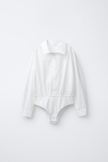 Zara Боди-рубашка